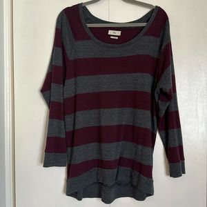 TNA scoop neck off the shoulder top #lounge